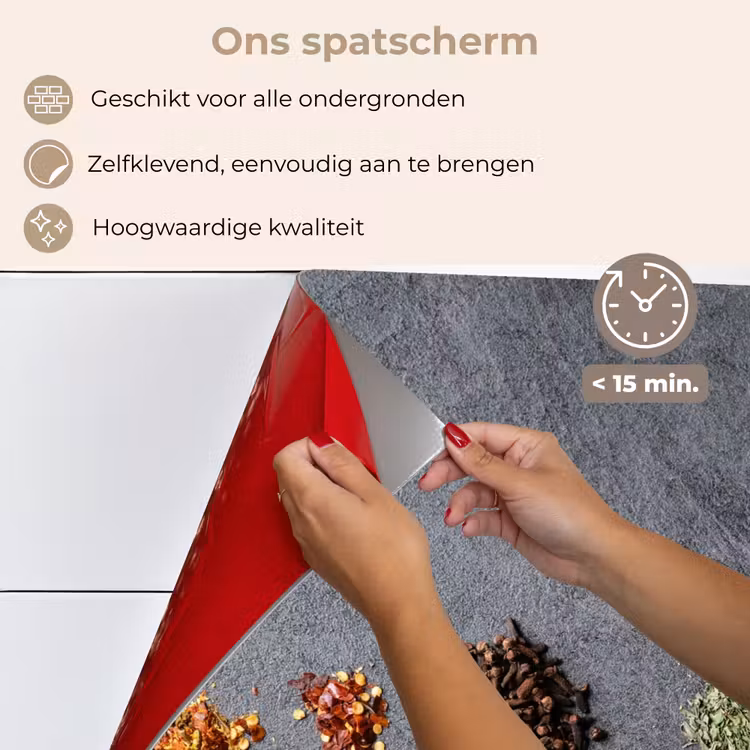 Pollepel - Kruiden - Specerijen - Industrieel keuken achterwand spatscherm klein -spatscherm_NL