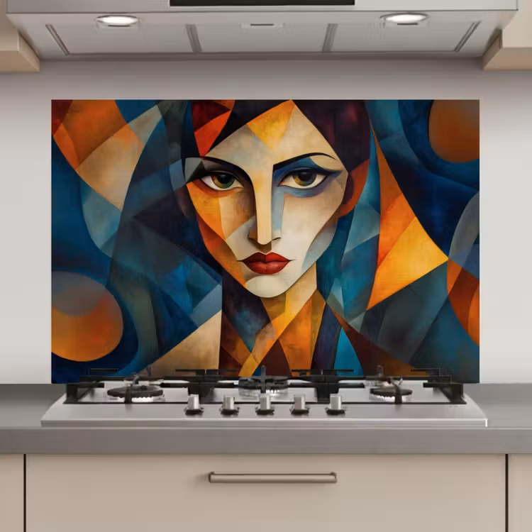 Portret - Abstract - Vormen keuken achterwand spatscherm klein -3d_website