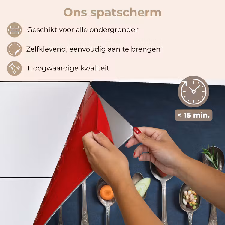 Proeverij in Lepels keuken achterwand spatscherm klein -spatscherm_NL