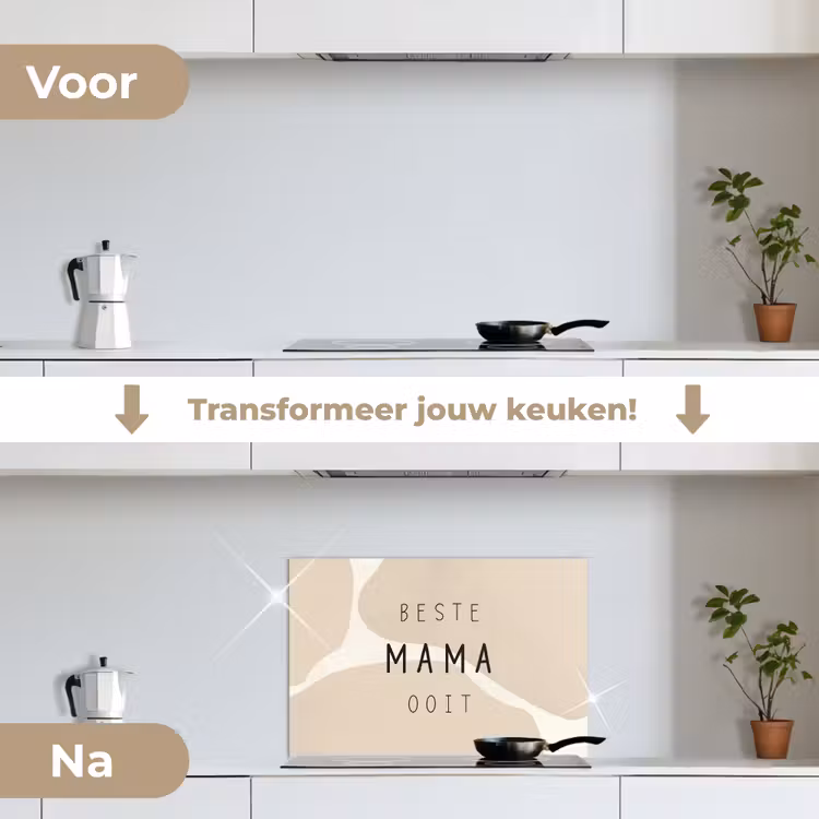 Quotes - Beste mama ooit - Mama - Spreuken keuken achterwand spatscherm klein -voor_na_NL