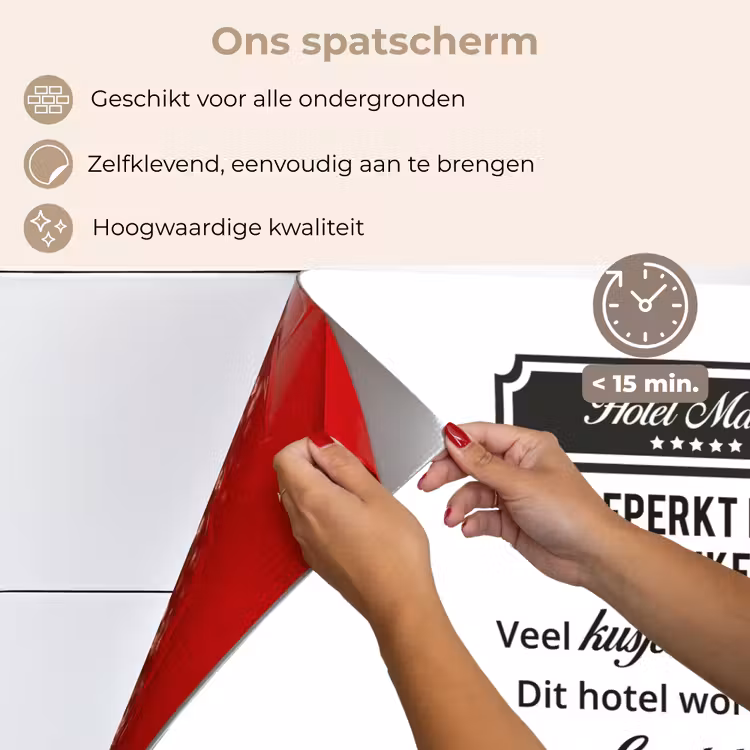 Quotes - Mama - Spreuken - Hotel mama keuken achterwand spatscherm klein -spatscherm_NL