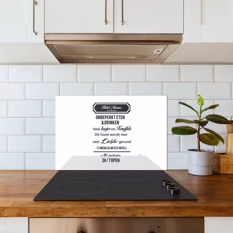 Quotes - Mama - Spreuken - Hotel mama keuken achterwand spatscherm klein -sfeer2