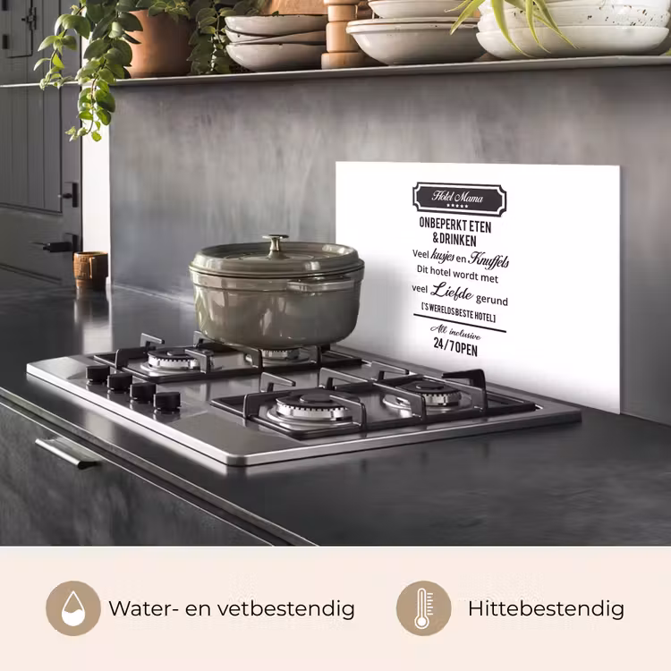 Quotes - Mama - Spreuken - Hotel mama keuken achterwand spatscherm klein -usp_NL