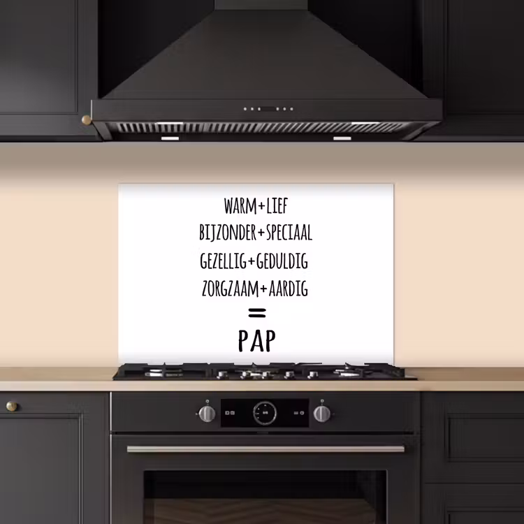 Quotes - Pap definitie - Spreuken - Vader keuken achterwand spatscherm klein -sfeer1