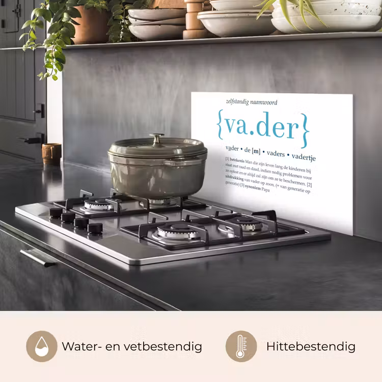 Quotes - Vader definitie - Spreuken - Woordenboek keuken achterwand spatscherm klein -usp_NL