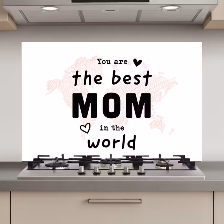Quotes - You are the best mom in the world - Spreuken - Mama keuken achterwand spatscherm klein -3d_website