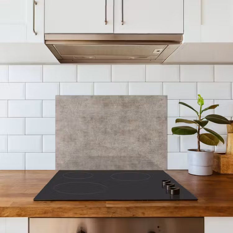 Retro - Beton - Patroon keuken achterwand spatscherm klein 900 -sfeer2