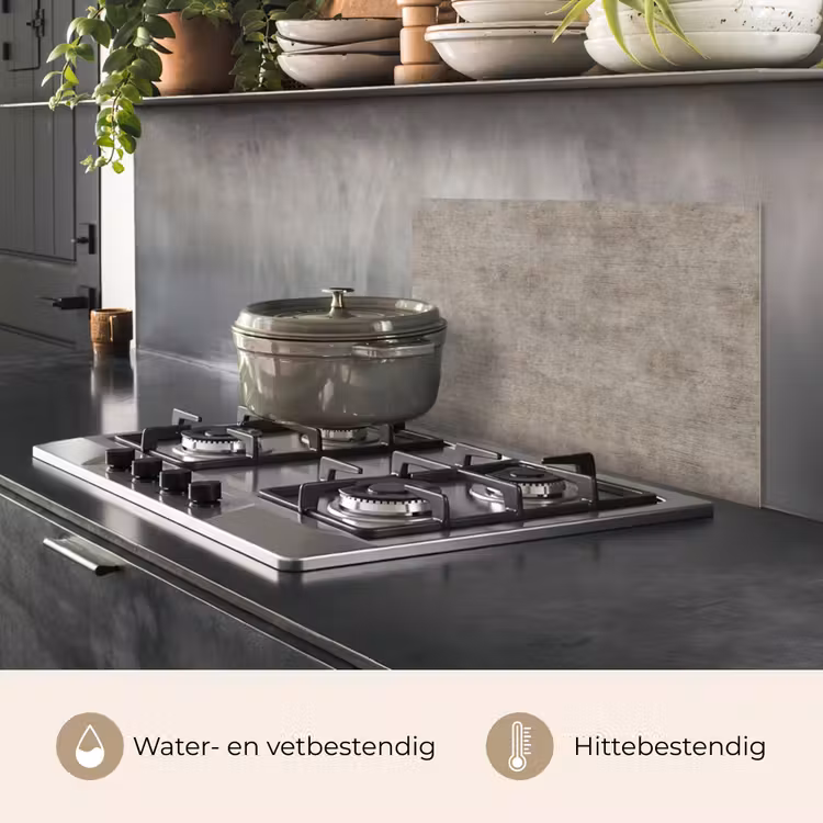 Retro - Beton - Patroon keuken achterwand spatscherm klein 900 -usp_NL