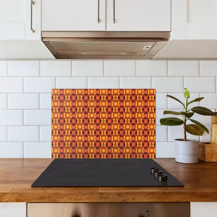 Retro - Disco - Hippie keuken achterwand spatscherm klein 900 -sfeer2