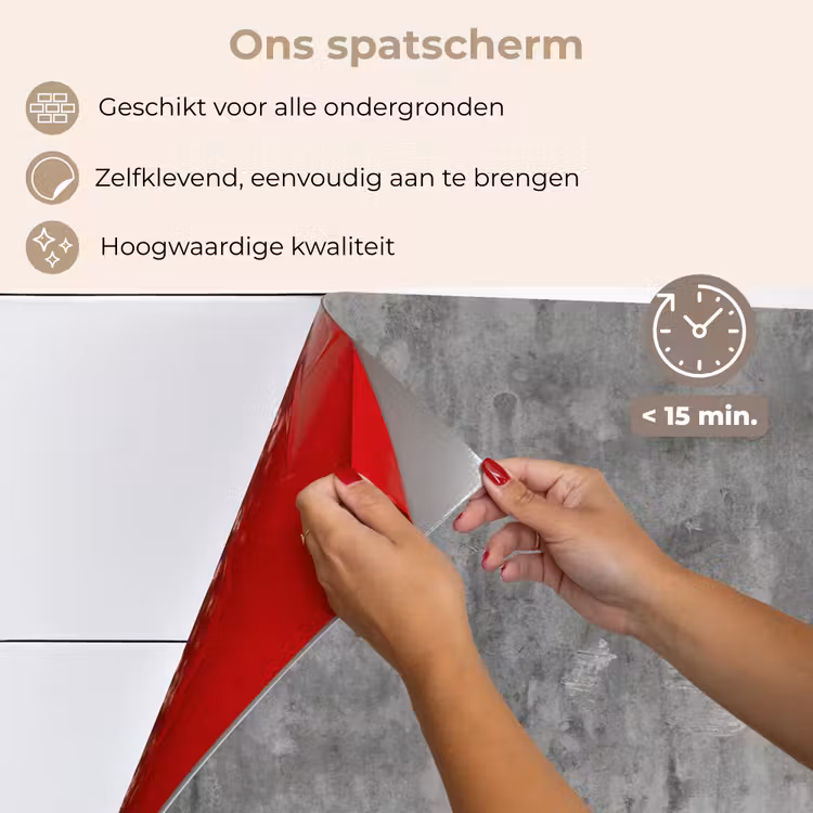 Roest - Beton - Patroon keuken achterwand spatscherm klein 900 -spatscherm_NL