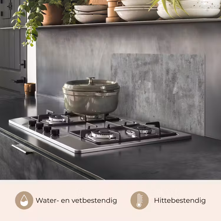 Roest - Beton - Patroon keuken achterwand spatscherm klein 900 -usp_NL