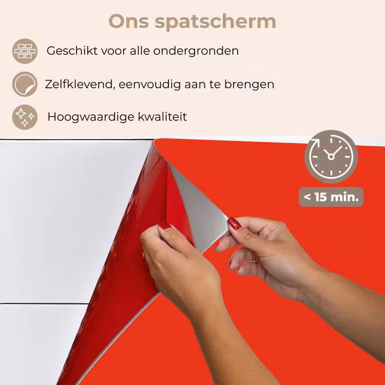 Rood - Kleur - Effen keuken achterwand spatscherm klein 900 -spatscherm_NL