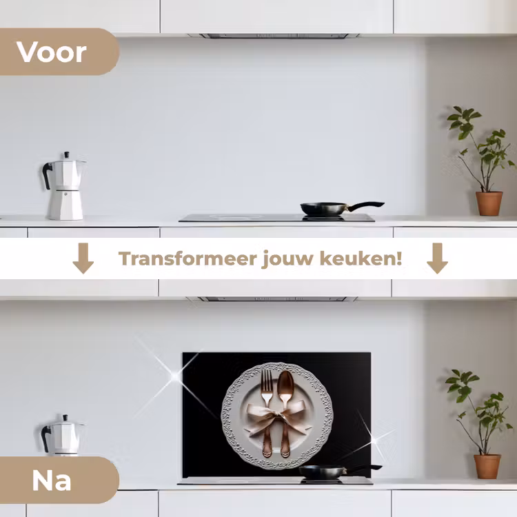 Rose - Strik - Bestek keuken achterwand spatscherm klein -voor_na_NL