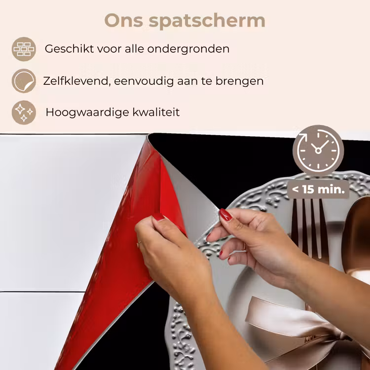 Rose - Strik - Bestek keuken achterwand spatscherm klein -spatscherm_NL