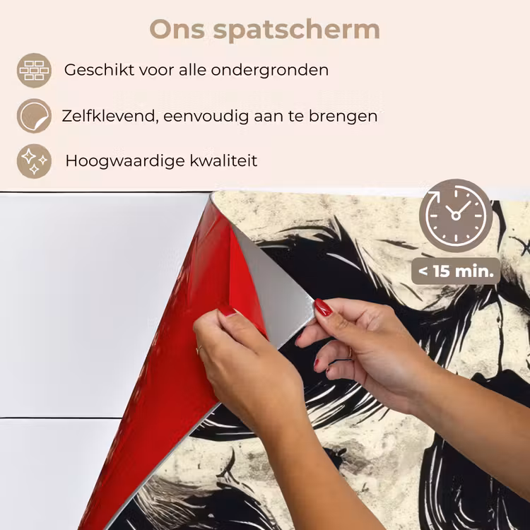 Schedel - Kettingen - Rood keuken achterwand spatscherm klein -spatscherm_NL