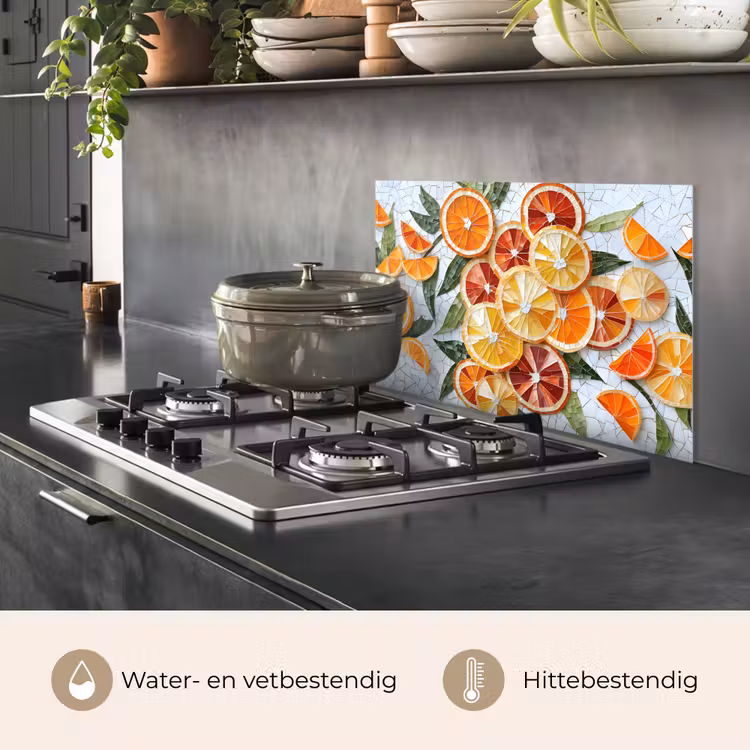 Schijfjes - Fruit - Oranje - Mozaïek keuken achterwand spatscherm klein -usp_NL
