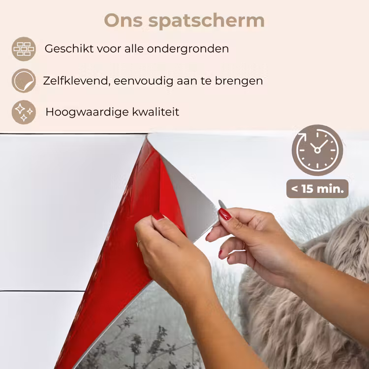 Schotse hooglander - Natuur - Herfst - Dieren - Wild - Bos keuken achterwand spatscherm klein -spatscherm_NL