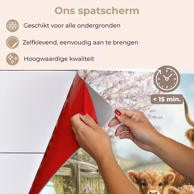 Schotsehooglanders - Paaseieren - Lente keuken achterwand spatscherm klein -spatscherm_NL