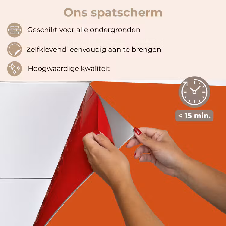 Sienna - Aarde - Kleuren - Effen keuken achterwand spatscherm klein 900 -spatscherm_NL