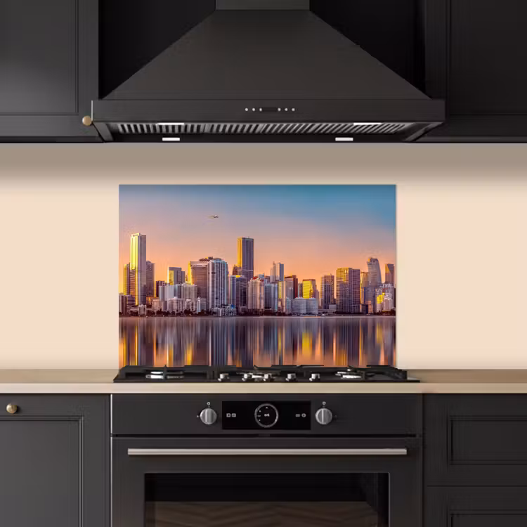 Skyline - Gebouwen - Steden keuken achterwand spatscherm klein -sfeer1