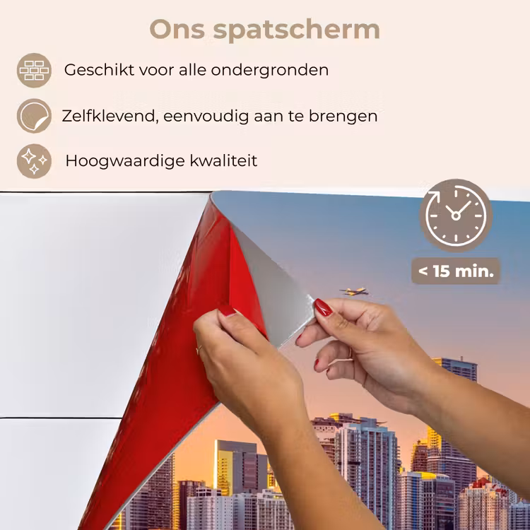 Skyline - Gebouwen - Steden keuken achterwand spatscherm klein -spatscherm_NL