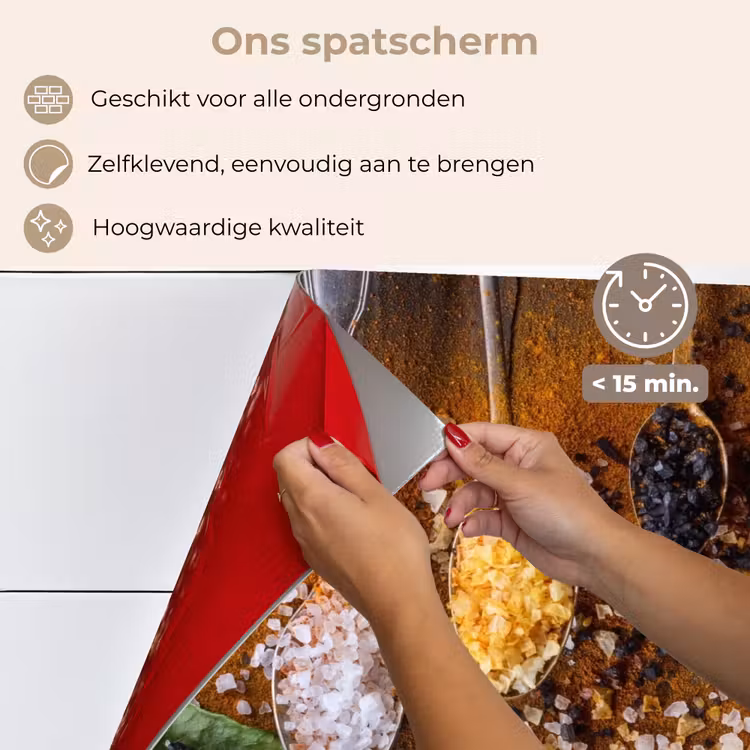 Smaakexplosie in Lepels keuken achterwand spatscherm klein -spatscherm_NL