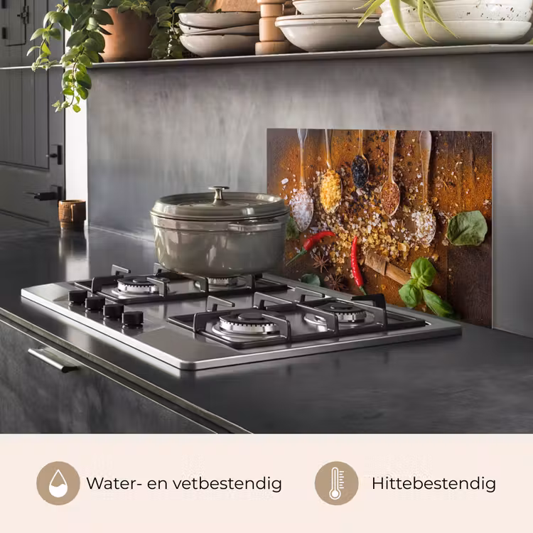 Smaakexplosie in Lepels keuken achterwand spatscherm klein -usp_NL