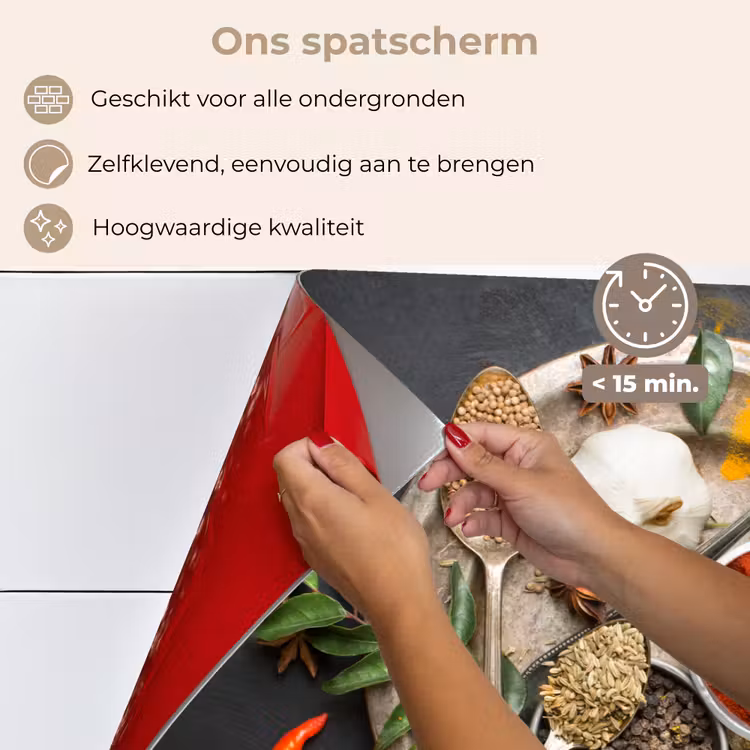 Smakenpalet keuken achterwand spatscherm klein -spatscherm_NL