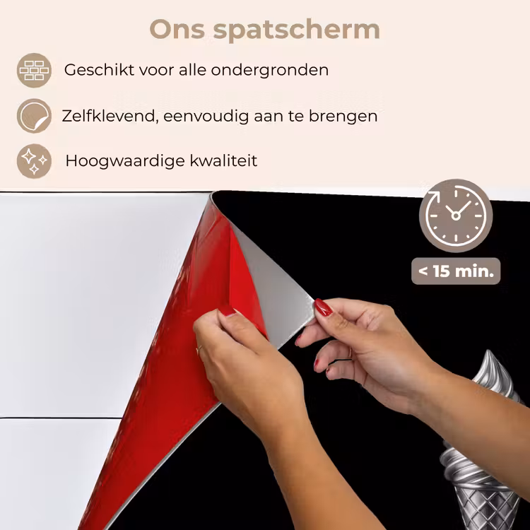 Softijs - Realistisch - Futuristisch keuken achterwand spatscherm klein -spatscherm_NL