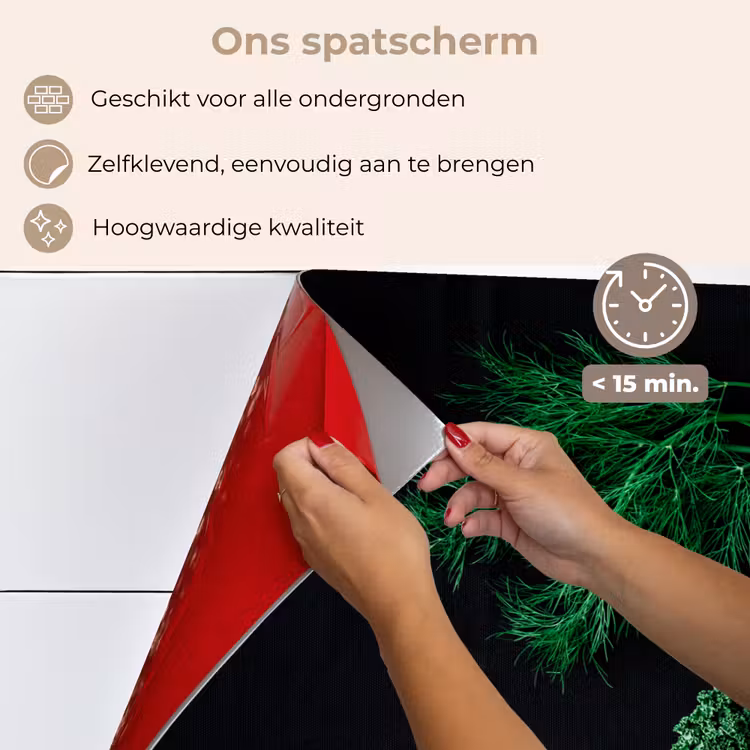 Specerijen en kruiden op zwarte achtergrond keuken achterwand spatscherm klein -spatscherm_NL