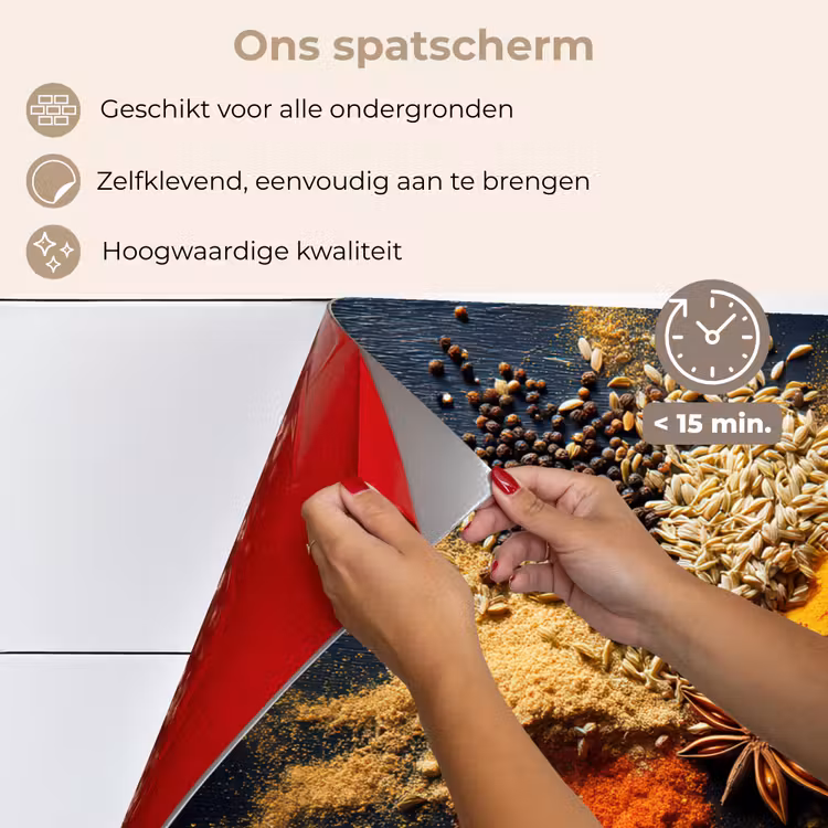 Specerijen - Explosie - Oranje keuken achterwand spatscherm klein -spatscherm_NL