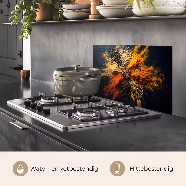 Specerijen - Explosie - Oranje keuken achterwand spatscherm klein -usp_NL