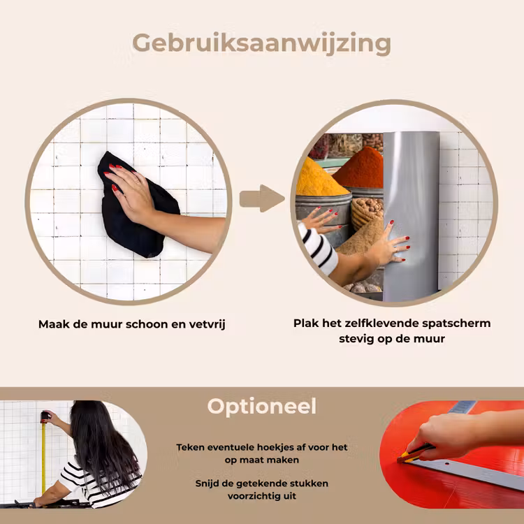 Specerijenmarkt Impressie keuken achterwand spatscherm klein -gebruiksaanwijzing_NL