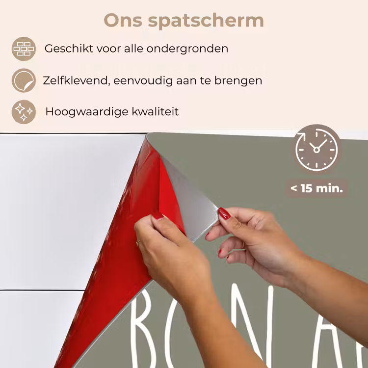 Spreuken - Bon appétit - Quotes - Eet smakelijk - Eten keuken achterwand spatscherm klein -spatscherm_NL