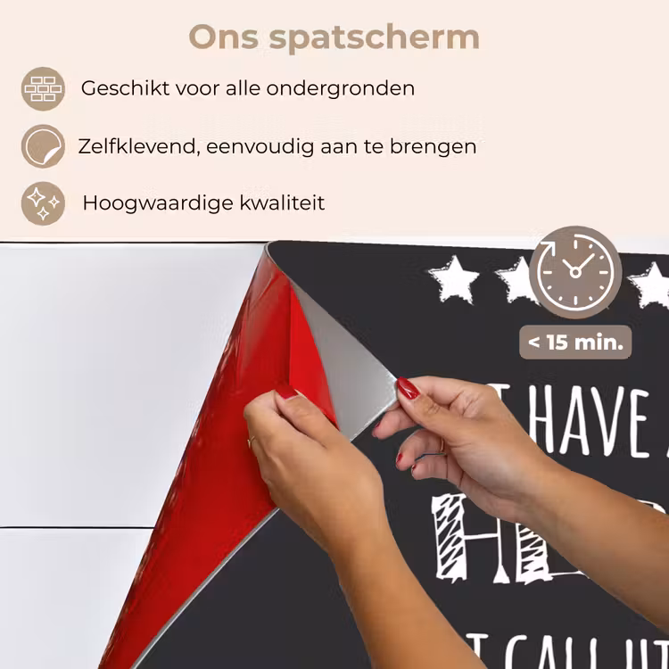 Spreuken - I have a hero I call him dad - Quotes - Vader keuken achterwand spatscherm klein -spatscherm_NL