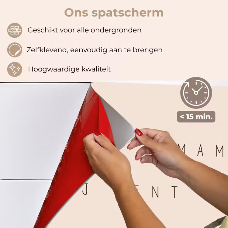 Spreuken - Mama jij bent de liefste - Quotes - Moeder keuken achterwand spatscherm klein -spatscherm_NL
