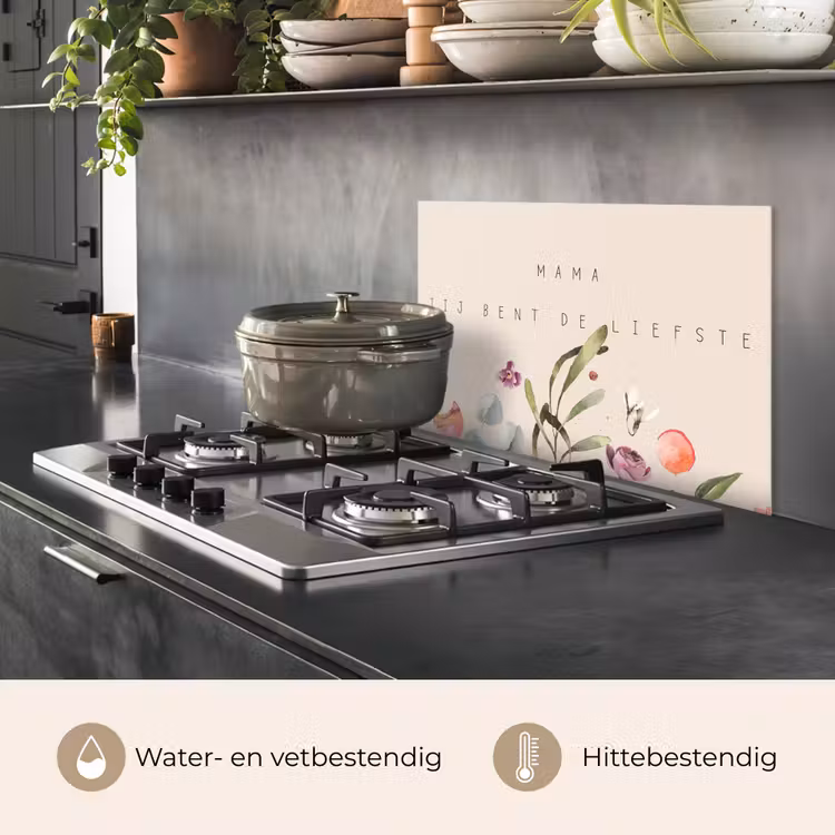 Spreuken - Mama jij bent de liefste - Quotes - Moeder keuken achterwand spatscherm klein -usp_NL