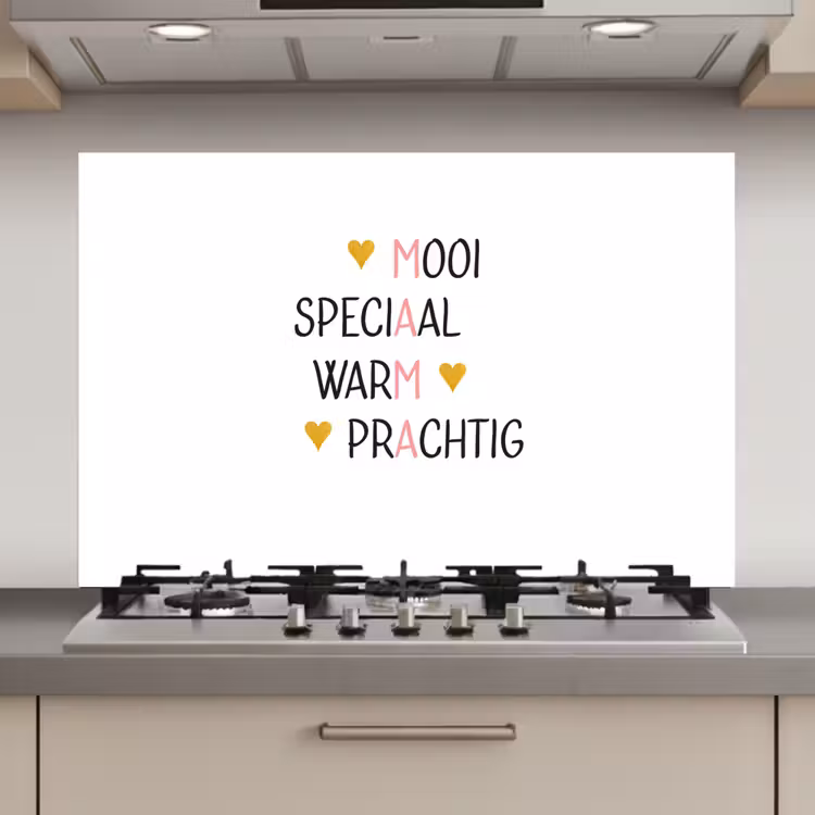Spreuken - Mama - Quotes keuken achterwand spatscherm klein -3d_website
