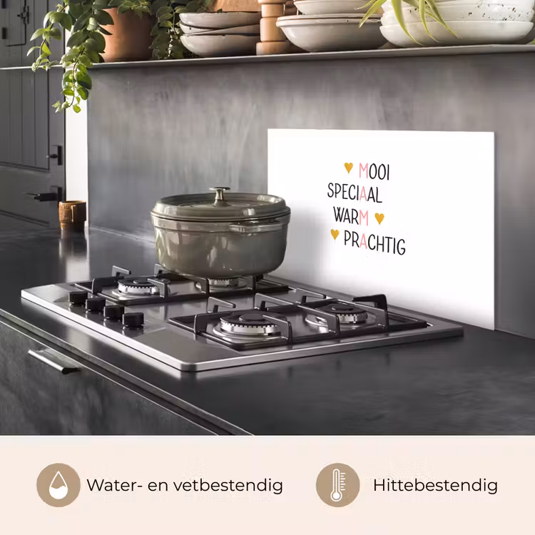 Spreuken - Mama - Quotes keuken achterwand spatscherm klein -usp_NL