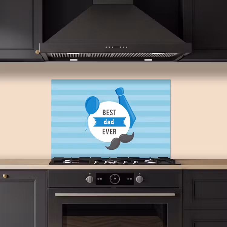 Spreuken - Quotes - Best dad ever - Vader keuken achterwand spatscherm klein -sfeer1