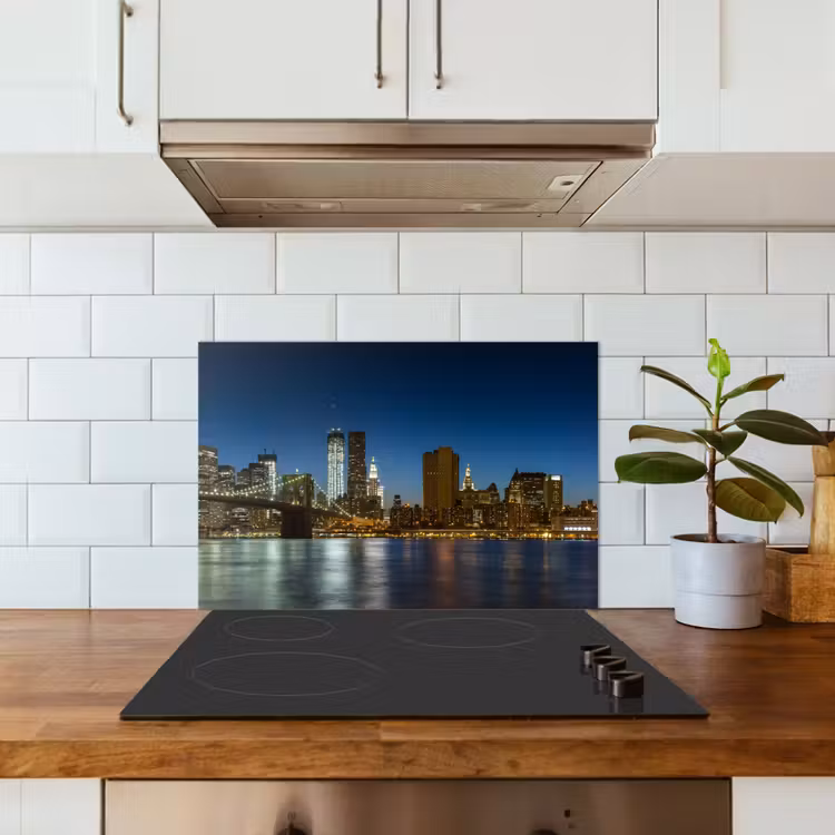 Stadslichten - Avond - Skyline - Brug keuken achterwand spatscherm klein -sfeer2
