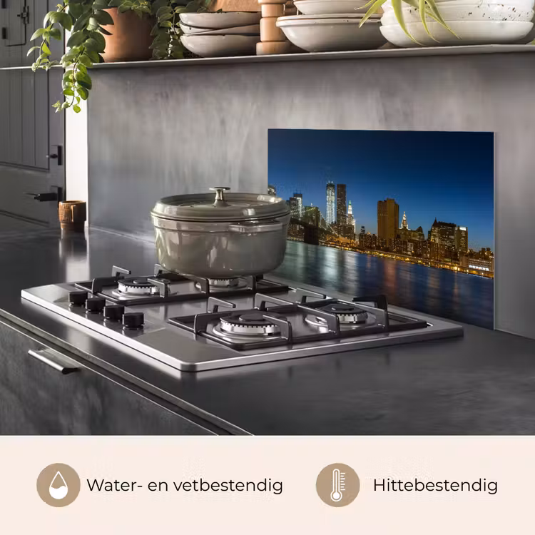 Stadslichten - Avond - Skyline - Brug keuken achterwand spatscherm klein -usp_NL