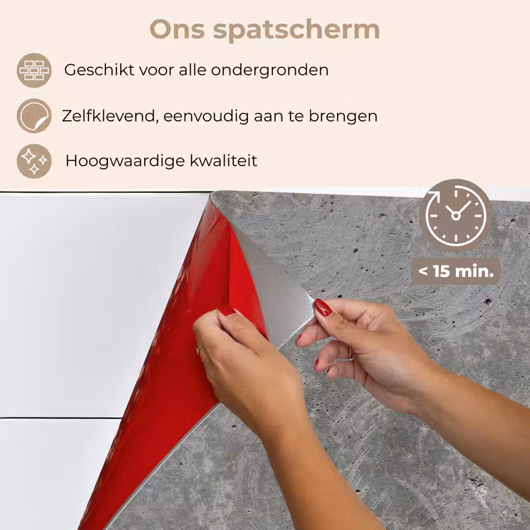 Stenen - Beton - Patronen keuken achterwand spatscherm klein 900 -spatscherm_NL