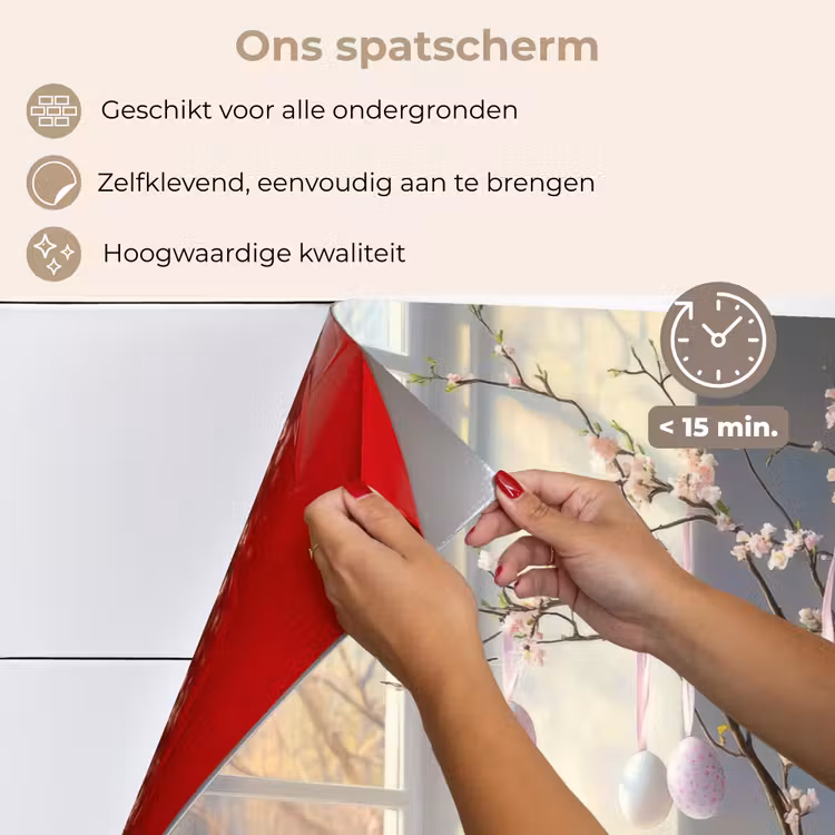 Stilleven - Vaas - Paastak keuken achterwand spatscherm klein -spatscherm_NL