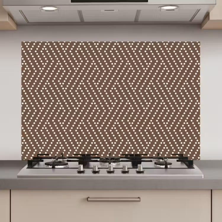 Stippen - Bruin - Beige - Patroon keuken achterwand spatscherm klein 900 -3d_website