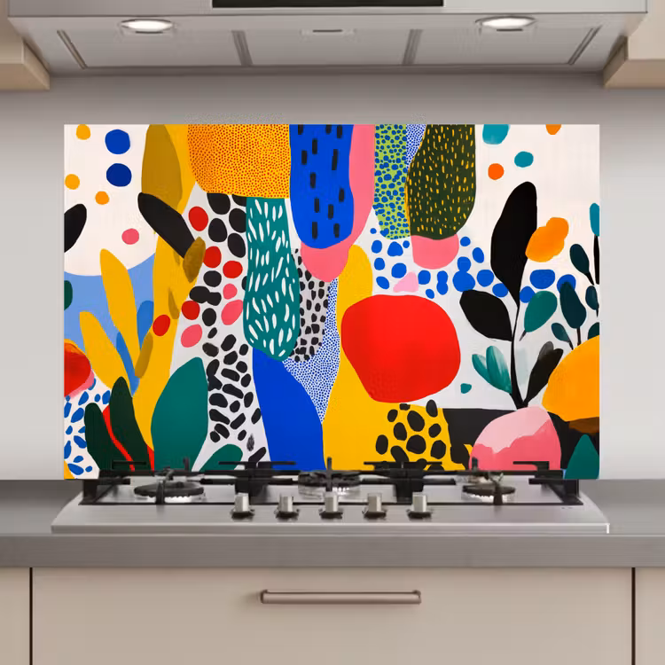 Stippen - Vormen - Modern - Kleuren keuken achterwand spatscherm klein -3d_website