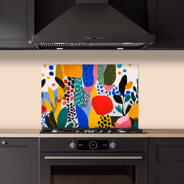 Stippen - Vormen - Modern - Kleuren keuken achterwand spatscherm klein -sfeer1