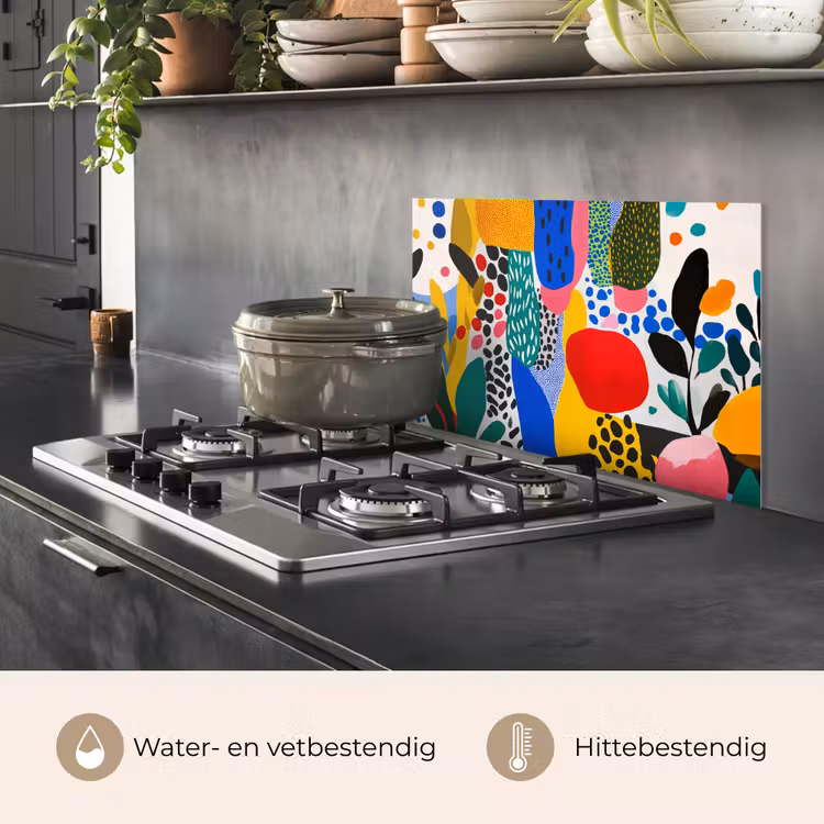 Stippen - Vormen - Modern - Kleuren keuken achterwand spatscherm klein -usp_NL