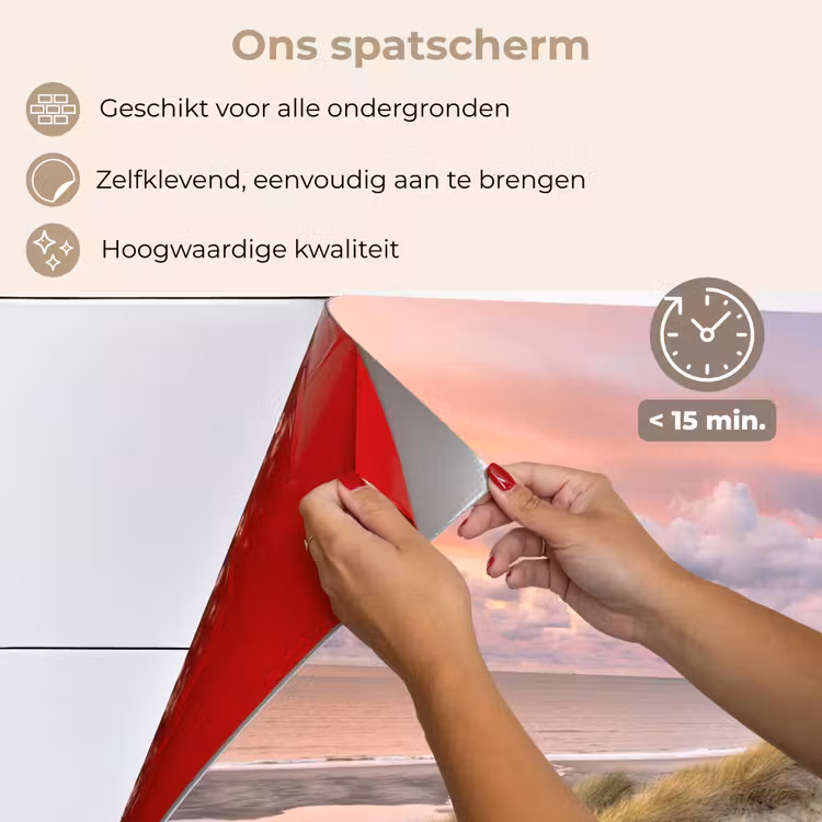 Strand - Zee - Duin - Zonsondergang keuken achterwand spatscherm klein -spatscherm_NL