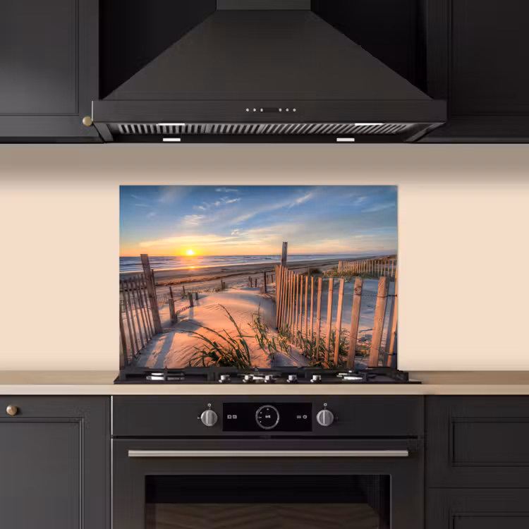 Strand - Zee - Duin - Zonsondergang - Landschap keuken achterwand spatscherm klein -sfeer1